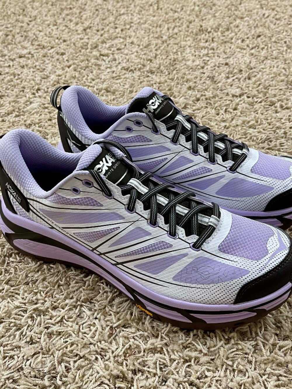 HOKA Mafate Speed 2 Running Trail Shoes Violet, Men’s size 13 / Women’s 14 (New)